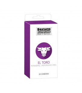 PRESERVATIVOS SECURA KONDOME EL TORO 24 UNIDADES