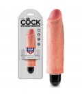 KING COCK VIBRATING STIFFY 6” REALISTIC VIBRATOR WHITE