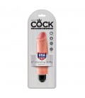 KING COCK VIBRATING STIFFY 6” REALISTIC VIBRATOR WHITE