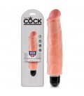 KING COCK VIBRATING STIFFY 7” REALISTIC VIBRATOR WHITE