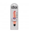 KING COCK VIBRATING STIFFY 7” REALISTIC VIBRATOR WHITE