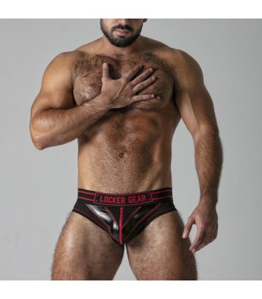 LOCKER GEAR MASSIVE RUDE BRIEF RED