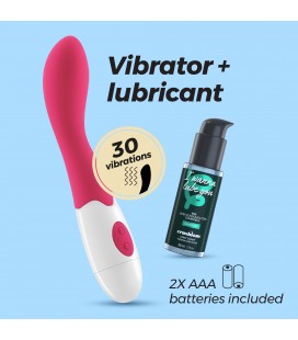 VIBRADOR TWIGLIE CON LUBRICANTE DE BASE AGUA INCLUIDO CRUSHIOUS