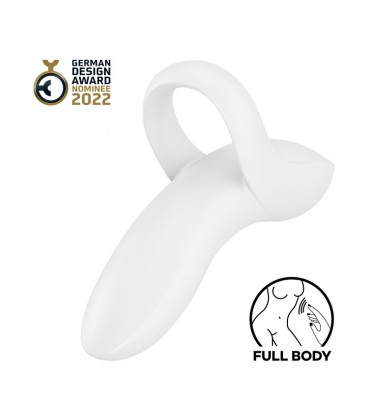 SATISFYER BOLD LOVER FINGER VIBRATOR WHITE