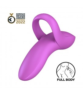 SATISFYER BOLD LOVER FINGER VIBRATOR PURPLE
