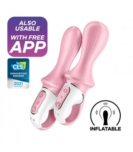 VIBRADOR ANAL INFLABLE AIR PUMP BOOTY 5 CON LA APLICACIÓN CONNECT SATISFYER