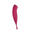 VIBRADOR TWIRLING PRO SATISFYER COM APLICAÇÃO CONNECT VERMELHO