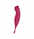 SATISFYER TWIRLING PRO VIBRATOR WITH CONNECT APP DARK RED