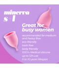 CRUSHIOUS MINERVA S + L MENSTRUAL CUPS WITH POUCH AND TOY CLEANER 150 ML