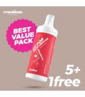 PACK 5 + 1 FREE CRUSHIOUS ZZ POP LIQUID VIBRATOR STRAWBERRY AROMA 30ML