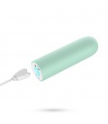 QUACKERS USB RECHARGEABLE VIBRATING BULLET MINT GREEN CRUSHIOUS