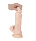 NATURE SKIN BENDABLE RC REALISTIC VIBRATOR WITH WIRELESS REMOTE CONTROL