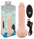 VIBRADOR REALISTA COM FUNÇÃO VAI-VEM E COMANDO SEM FIOS MEDICAL SILICONE RC VIBRATOR YOU2TOYS