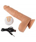 VIBRADOR REALISTA COM VAI-VEM E COMANDO SEM FIOS NATURAL THRUSTING VIBE YOU2TOYS