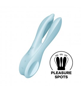 VIBRADOR THREESOME 1 AZUL SATISFYER