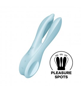 VIBRADOR THREESOME 1 AZUL SATISFYER