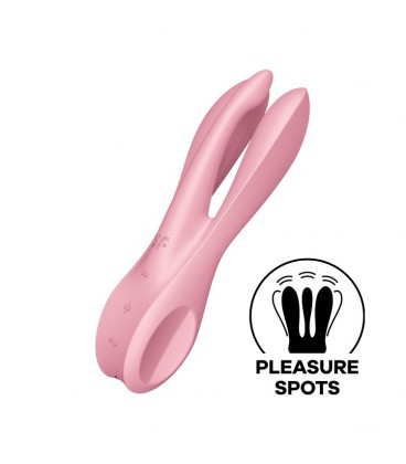 VIBRADOR THREESOME 1 ROSA SATISFYER