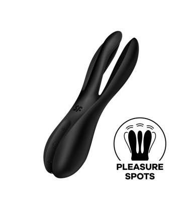 VIBRADOR THREESOME 2 PRETO SATISFYER