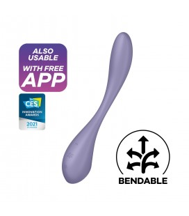 VIBRADOR G-SPOT FLEX 5 CONNECT APP LILA SATISFYER