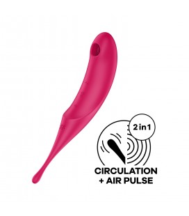 ESTIMULADOR TWIRLING PRO VERMELHO SATISFYER