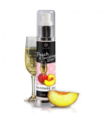 SECRET PLAY PEACH CHAMPAGNE MASSAGE OIL 50ML