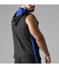 LOCKER GEAR LOOK AT HARDER HOODY VEST BLUE