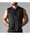 LOCKER GEAR LOOK AT HARDER HOODY VEST RED