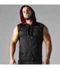 LOCKER GEAR LOOK AT HARDER HOODY VEST RED