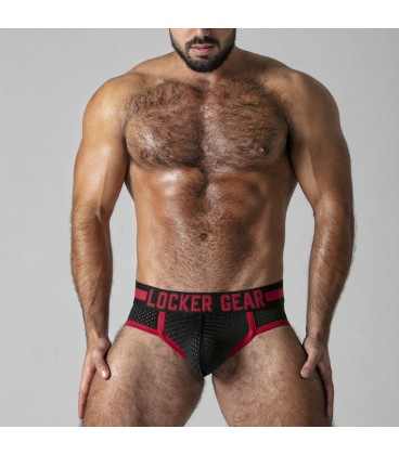 LOCKER GEAR PUSH IT BRIEF RED