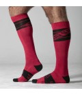 LOCKER GEAR KNEE HIGH SOCKS RED