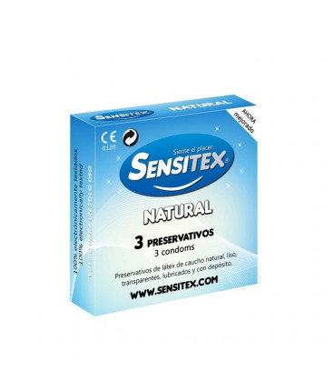 SENSITEX VEGAN NATURAL CONDOMS 3 UNITS