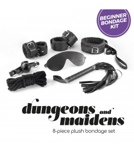 KIT BDSM DUNGEONS & MAIDENS NEGRO CRUSHIOUS