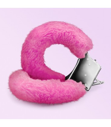 LOVE CUFFS FURRY HANDCUFFS CRUSHIOUS PINK