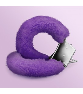 LOVE CUFFS FURRY HANDCUFFS CRUSHIOUS PURPLE