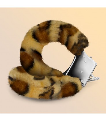 ESPOSAS DE FELPA LOVE CUFFS CRUSHIOUS LEOPARDO