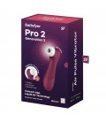 ESTIMULADOR PRO 2 GEN 3 SATISFYER CON CONNECT APP ROJO TINTO