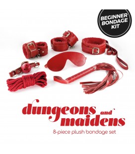 KIT BDSM DUNGEONS & MAIDENS ROJO CRUSHIOUS