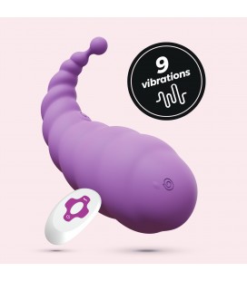 CRUSHIOUS COCOON RECHARGEABLE VIBRATING EGG WITH WIRELESS REMOTE CONTROL PURPLE