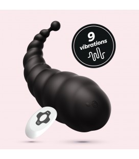 CRUSHIOUS COCOON RECHARGEABLE VIBRATING EGG WITH WIRELESS REMOTE CONTROL BLACK