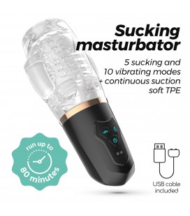 CRUSHIOUS QUASAR RECHARGEABLE MASTURBATOR WITH SUCTION