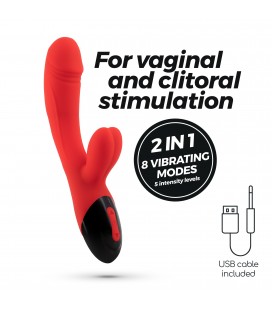 DARE DONG VIBRADOR CONEJO RECARGABLE CRUSHIOUS