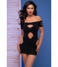 CHILIROSE CR-4671 MINI DRESS BLACK