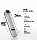 CRUSHIOUS IMOAN RECHARGEABLE VIBRATING BULLET SILVER