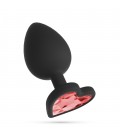 CRUSHIOUS CUORE SMALL ANAL PLUG WITH 4 INTERCHANGEABLE JEWELS