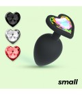 CRUSHIOUS CUORE SMALL ANAL PLUG WITH 4 INTERCHANGEABLE JEWELS