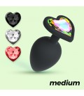 CUORE PLUG ANAL MEDIANO CON 4 JOYAS INTERCAMBIABLES CRUSHIOUS