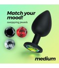 CRUSHIOUS CAMILEO REGULAR ANAL PLUG WITH 4 INTERCHANGEABLE JEWELS