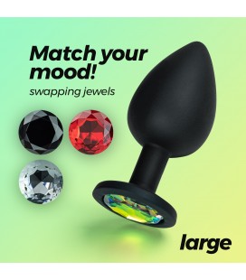 CRUSHIOUS CAMILEO LARGE ANAL PLUG WITH 4 INTERCHANGEABLE JEWELS