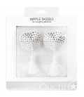 CUBRE PEZONES OUCH! HEART NIPPLE TASSELS BLANCOS