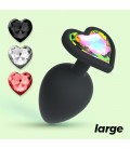 CUORE PLUG ANAL GRANDE CON 4 JOYAS INTERCAMBIABLES CRUSHIOUS